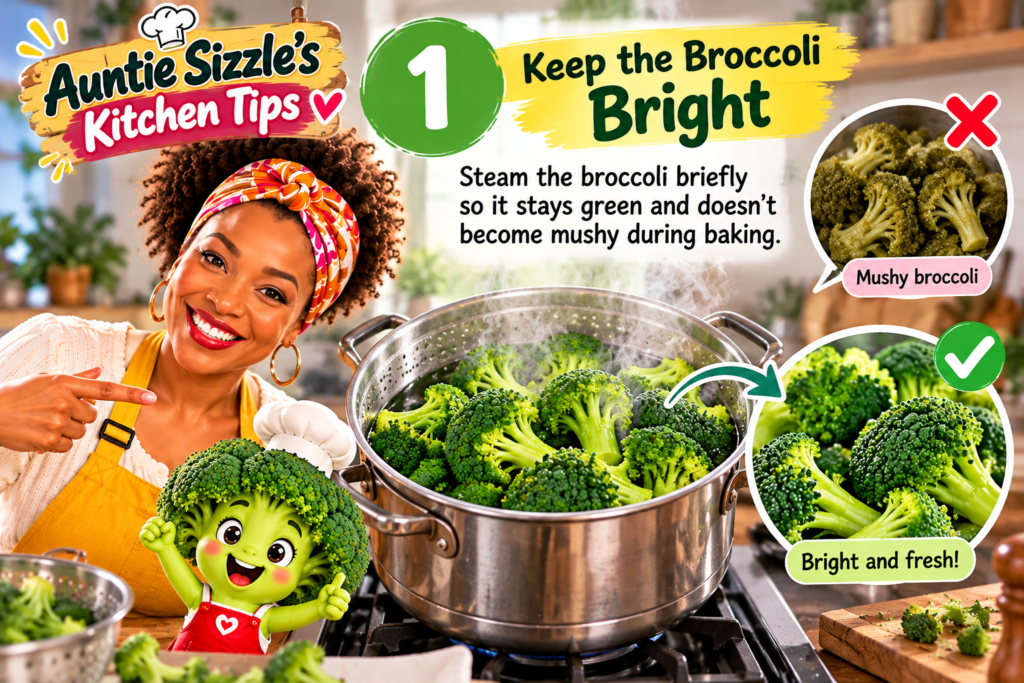 auntie sizzle’s bright broccoli tip